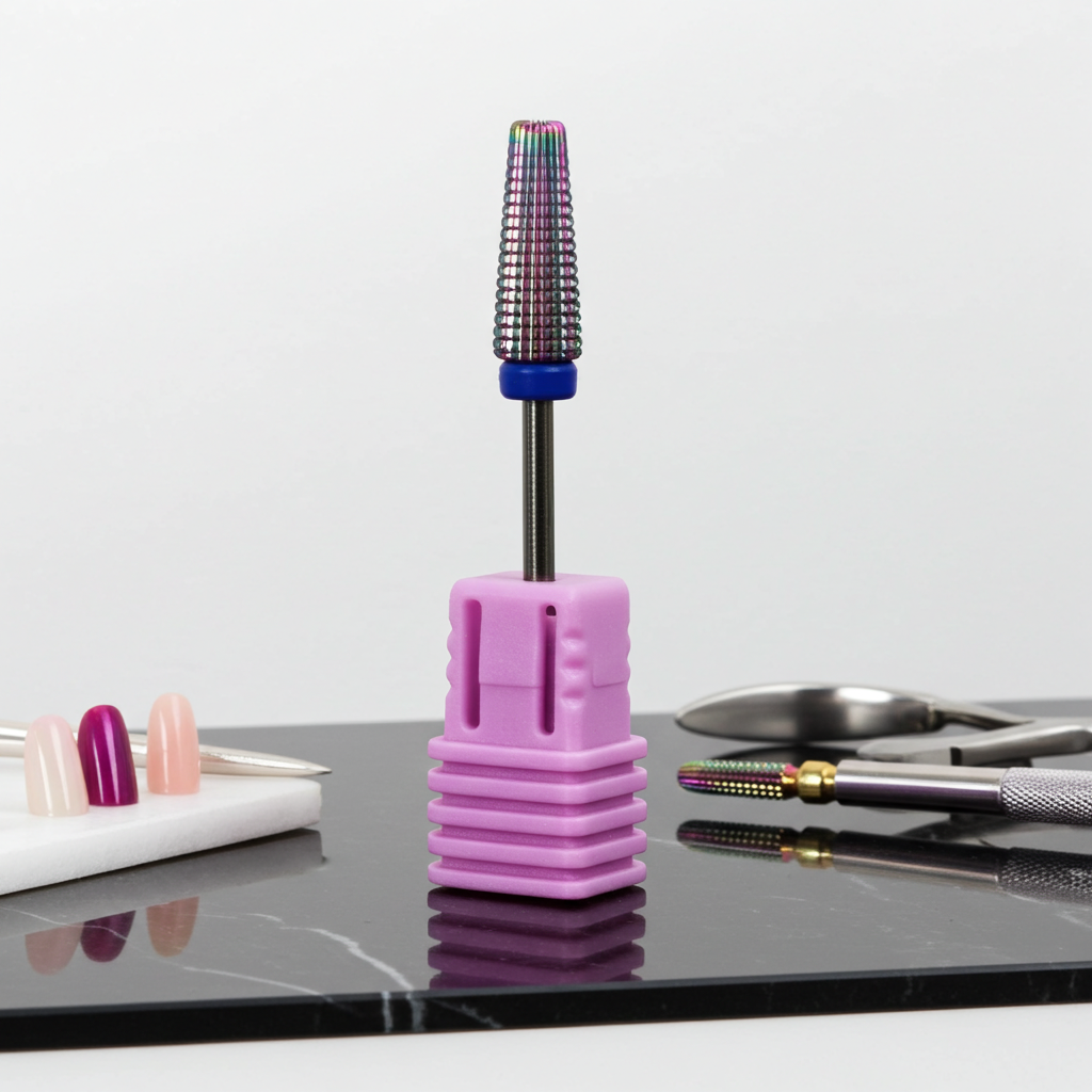 Broca 5 en 1 de Carburo para Manicura | Diestros y Zurdos | Dvibett Nails