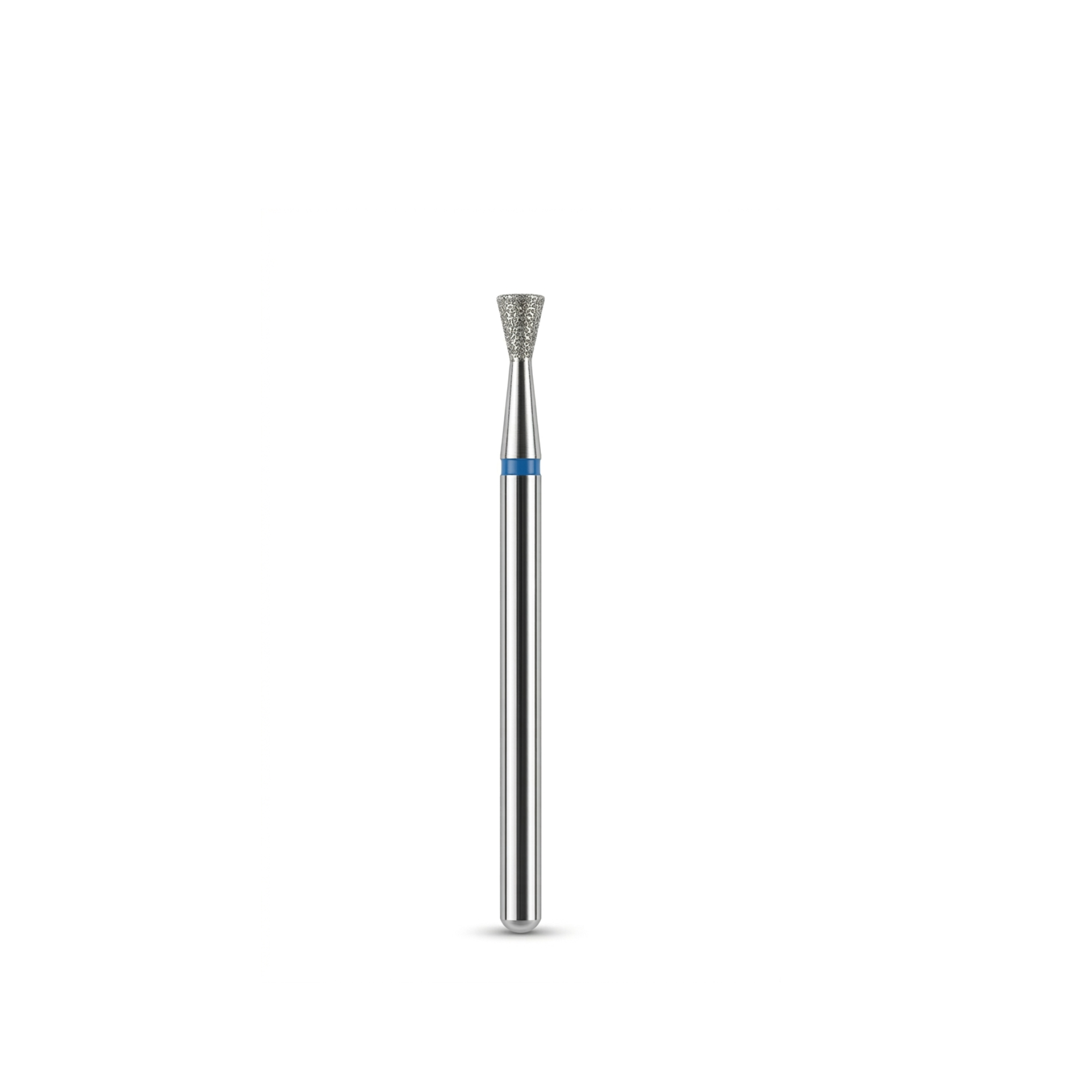 Broca de Diamante Cono Invertido Azul para Manicura Rusa Precisión Profesional