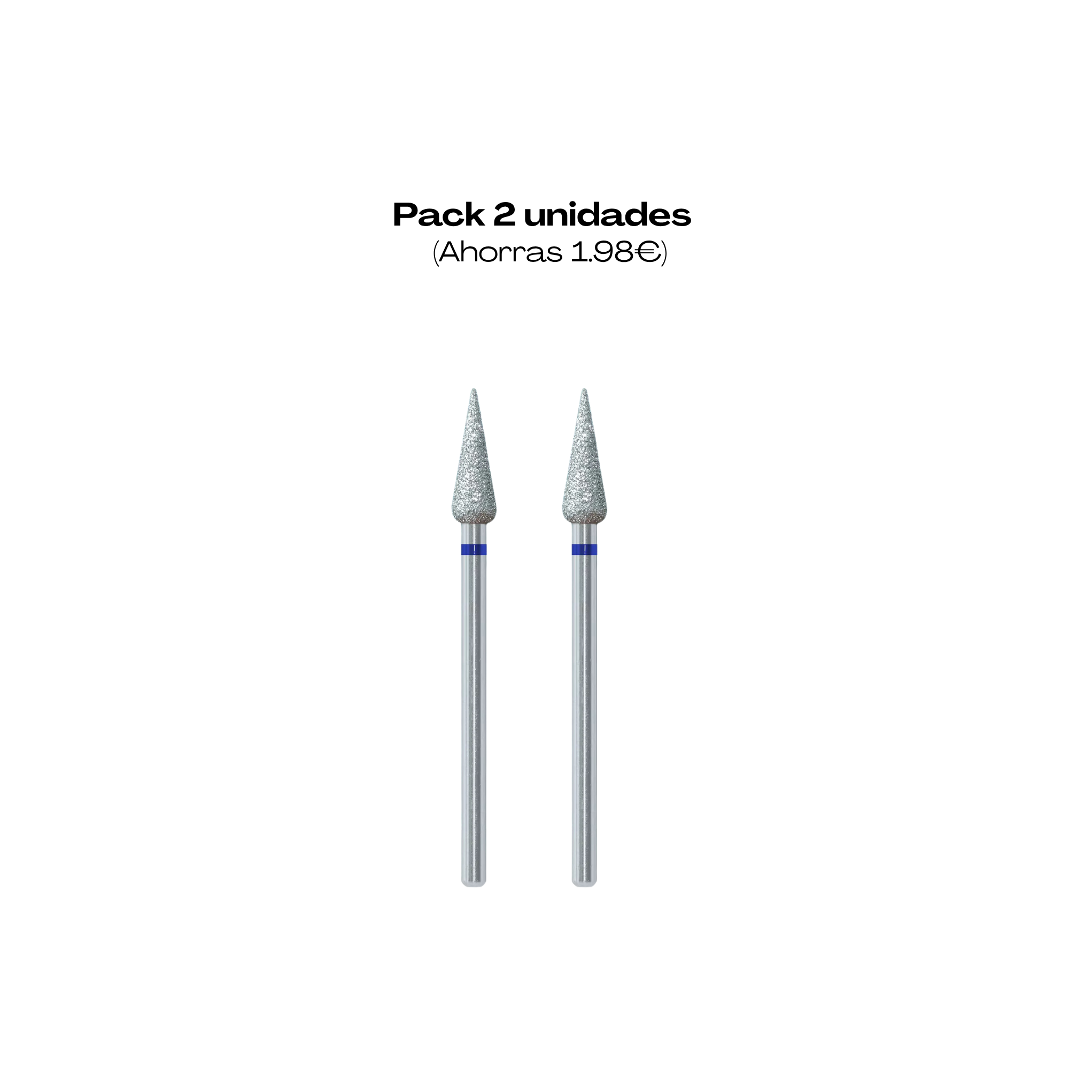 Broca/Fresa de Diamante Gota Azul 4 mm – Abrasividad Media