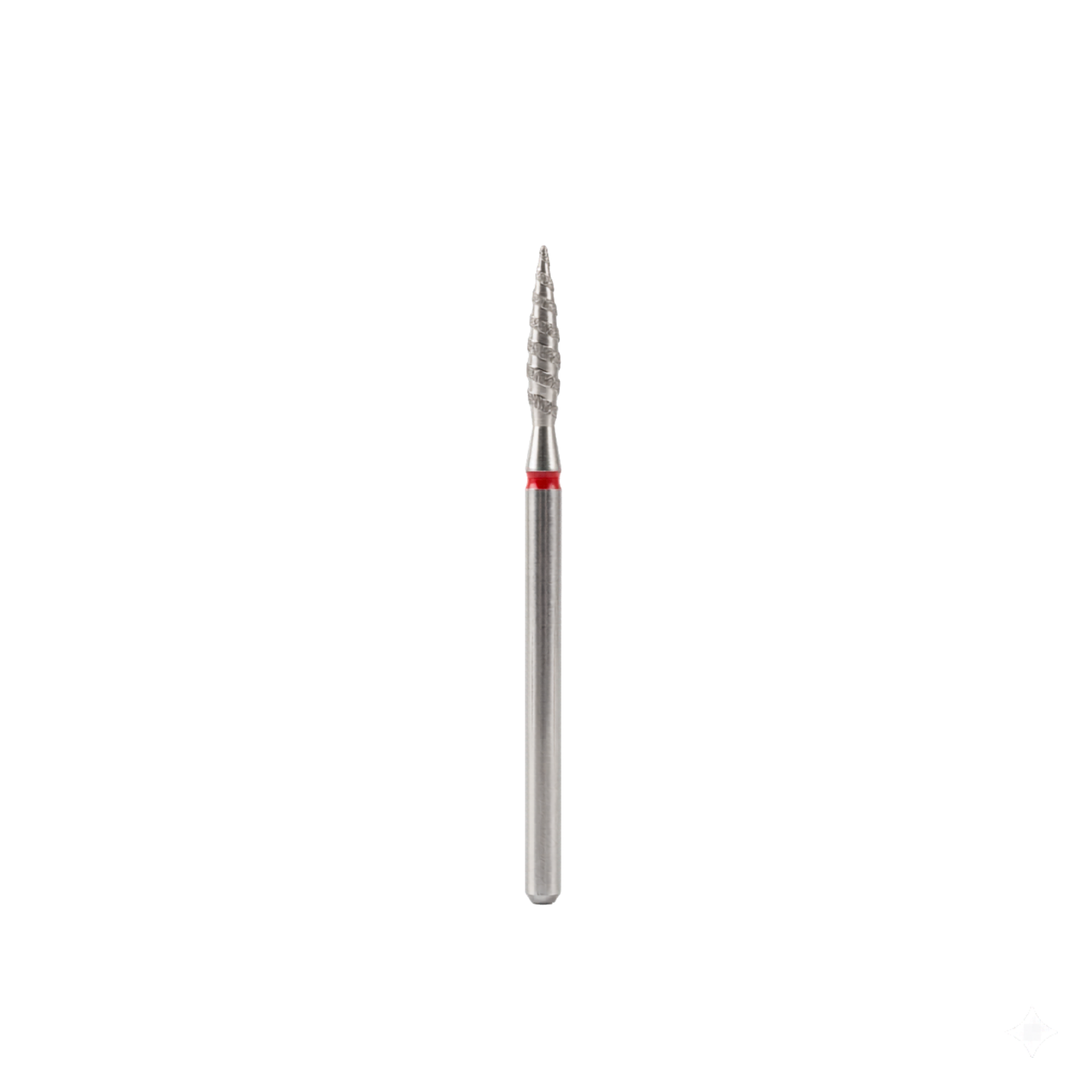 Broca de diamante “Twisted Flame “ Roja 2.3 mm - Separa y levanta la cutícula fácil y sin riesgo