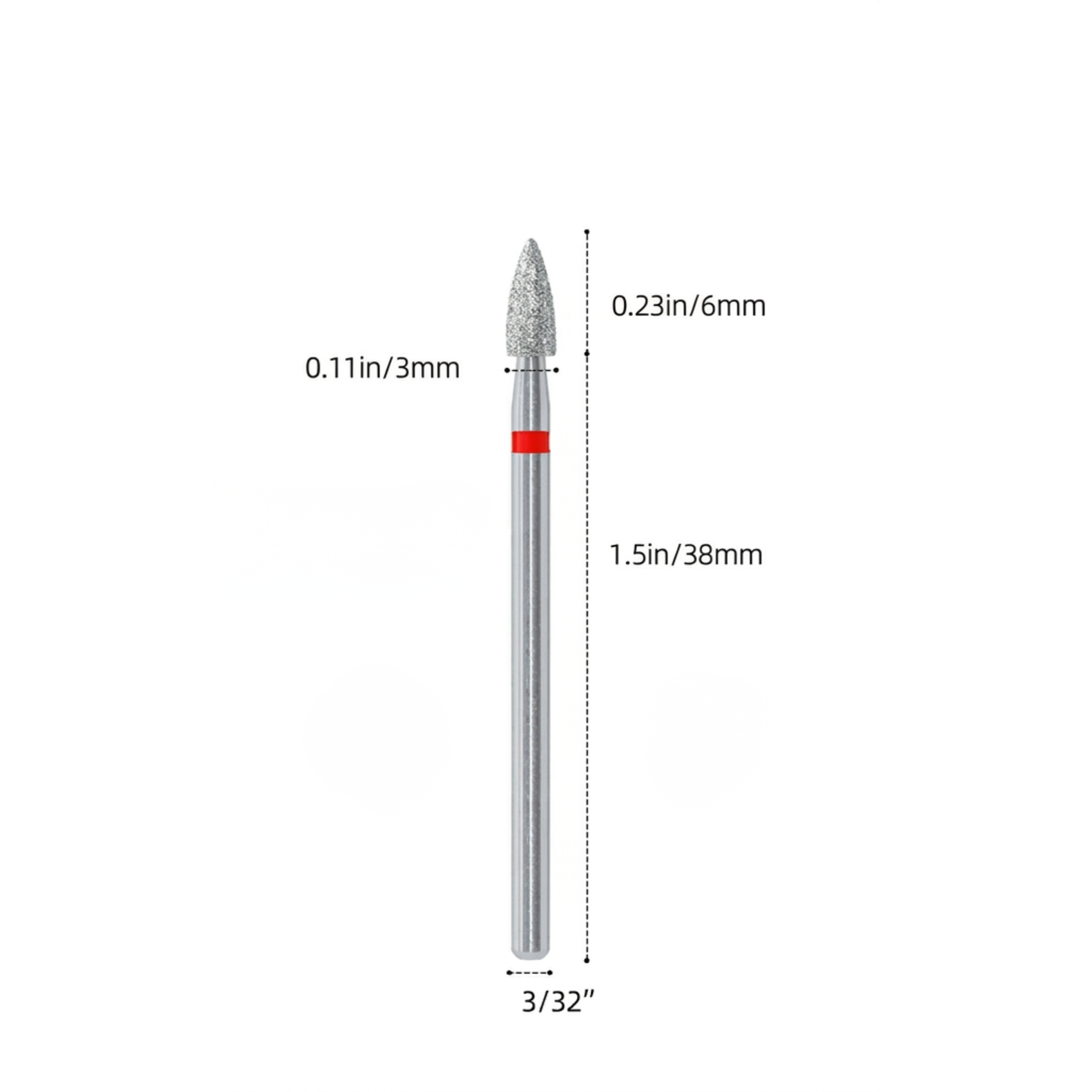 Broca de diamante Bullet roja