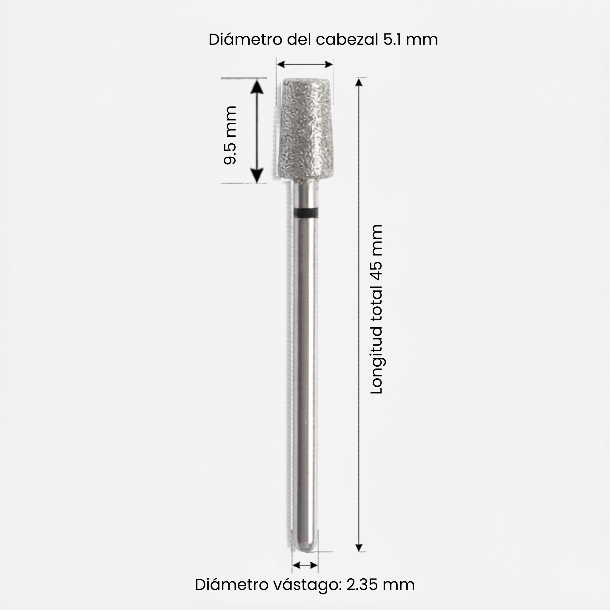 Broca de Diamante para Cutícula y Preparación - Manicura Rusa