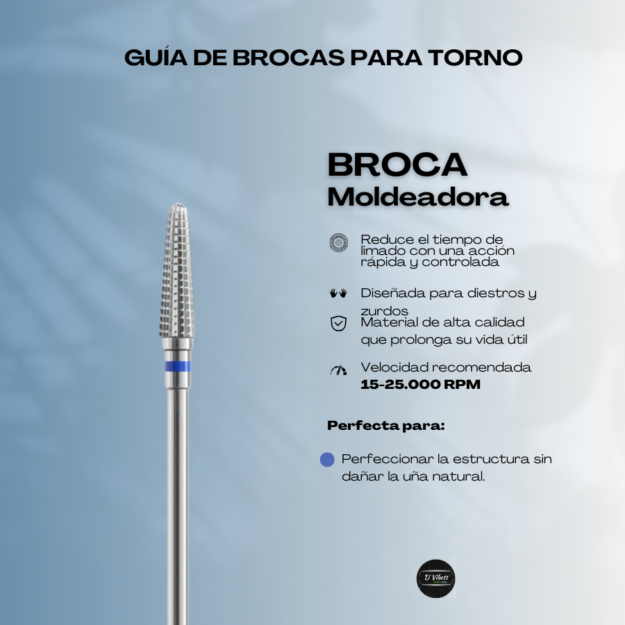 Broca Precision Pro – Control total para moldear uñas acrílicas