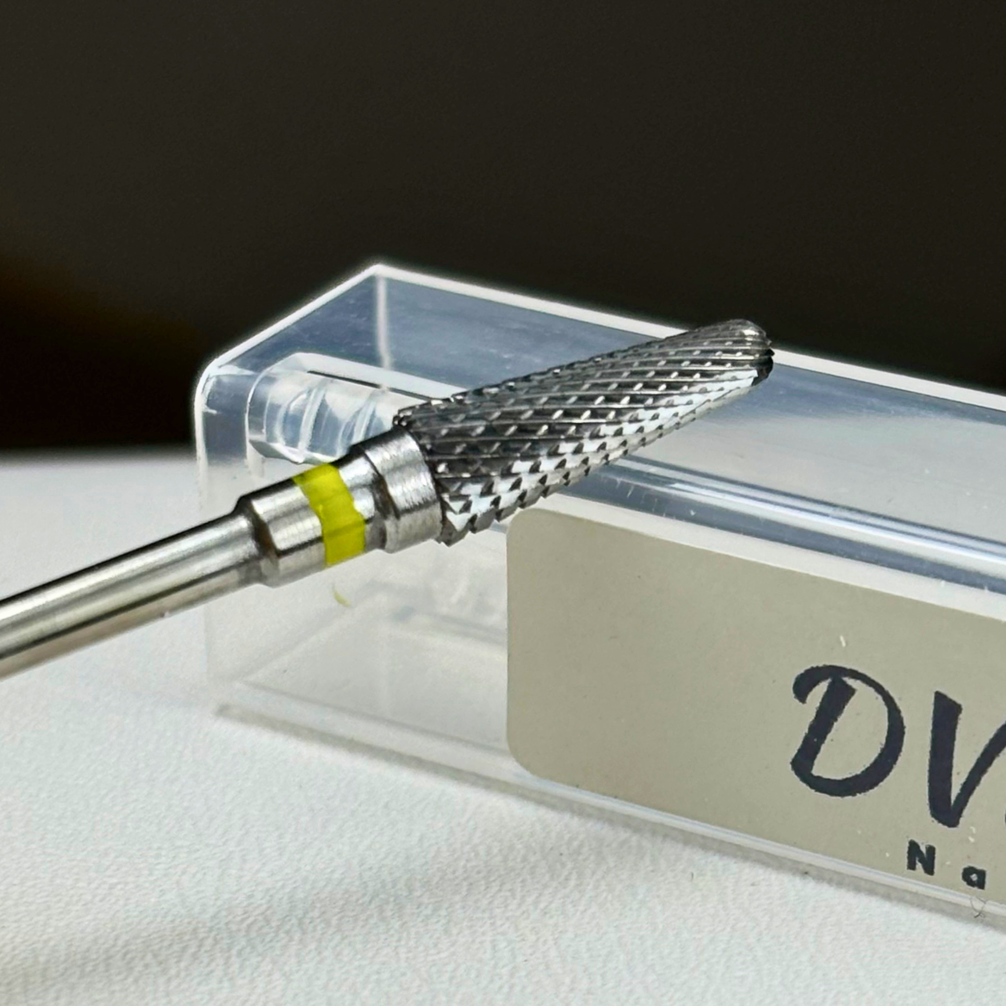 Broca de Carburo Extra Fina para Manicura - Corte Transversal para Retirada de Gel y Acrílico