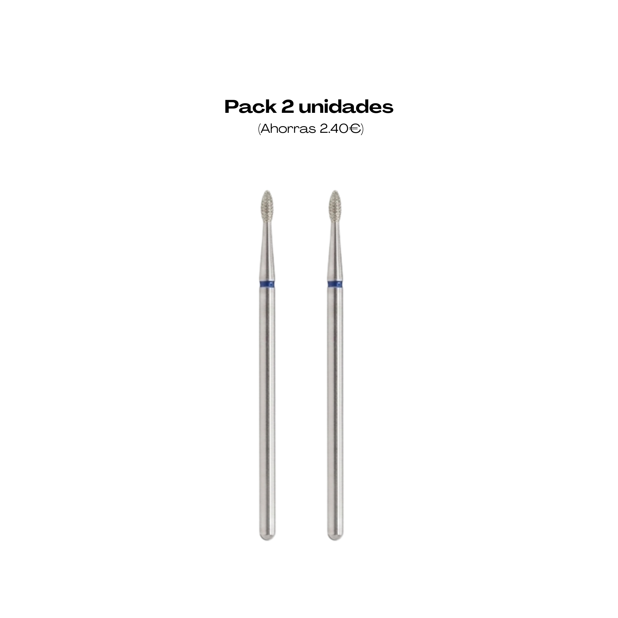 Broca de diamante Mini Football Blue – Precisión total para cutículas perfectas