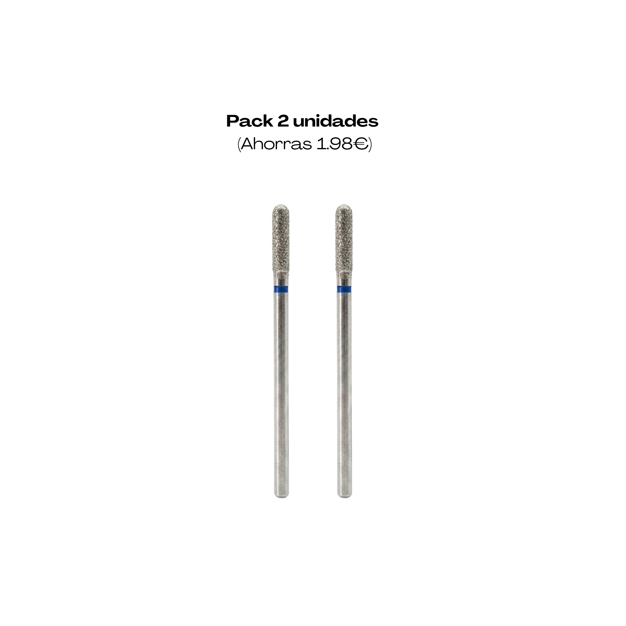 Broca Cilindro Punta Redondeada Azul 3.0 mm