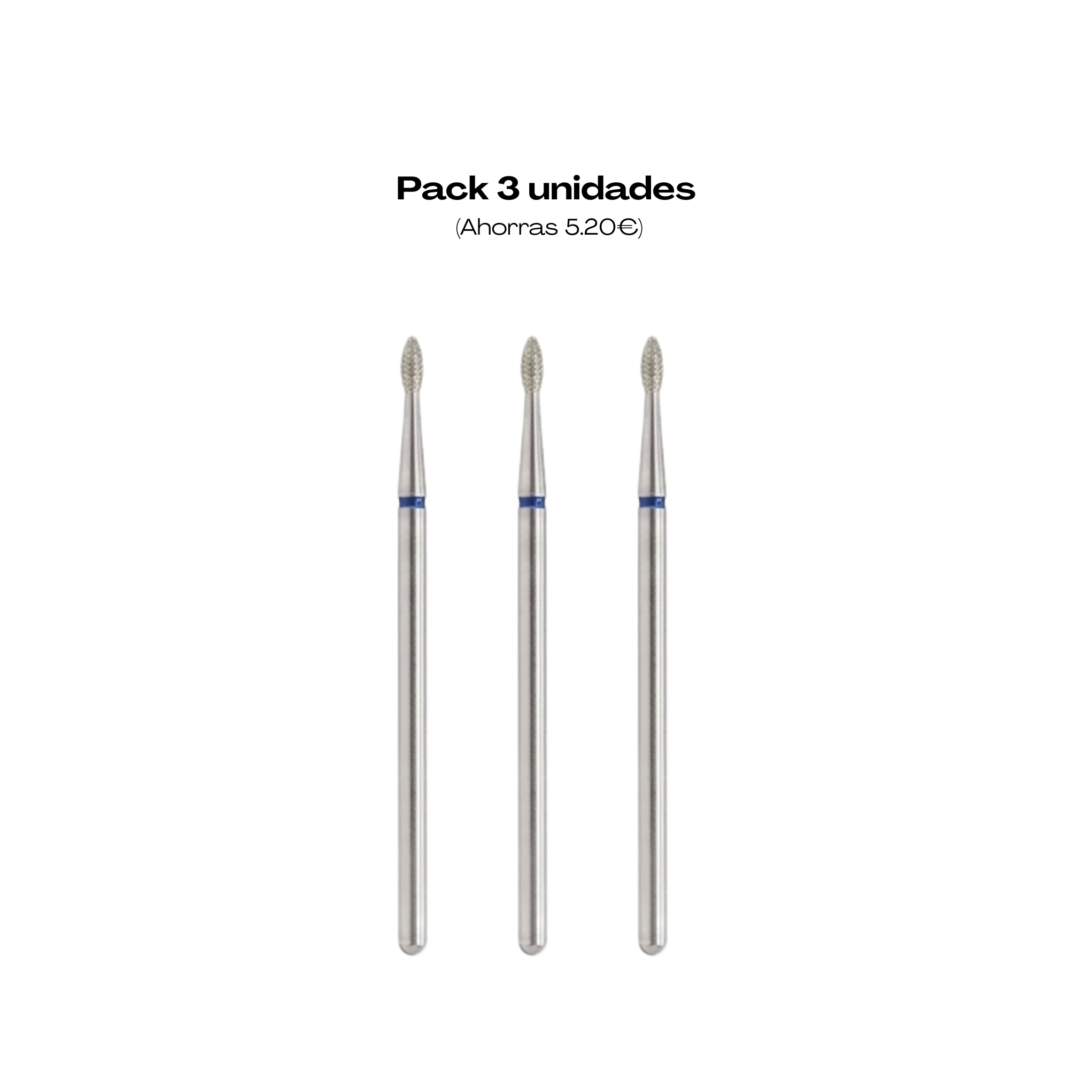 Broca de diamante Mini Football Blue – Precisión total para cutículas perfectas