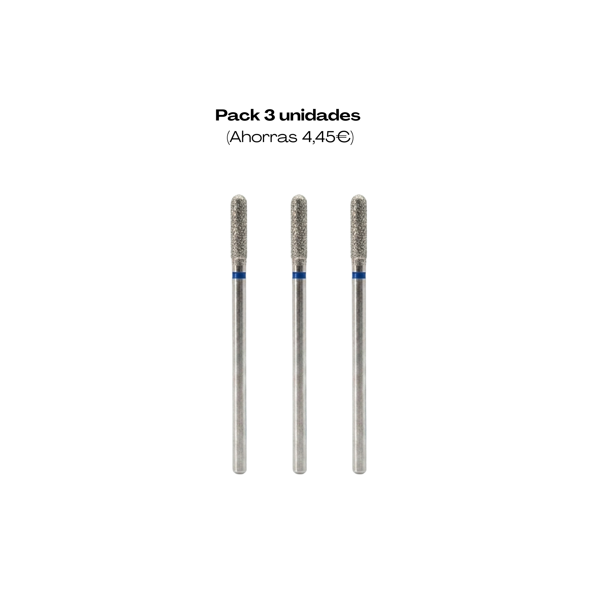 Broca Cilindro Punta Redondeada Azul 3.0 mm