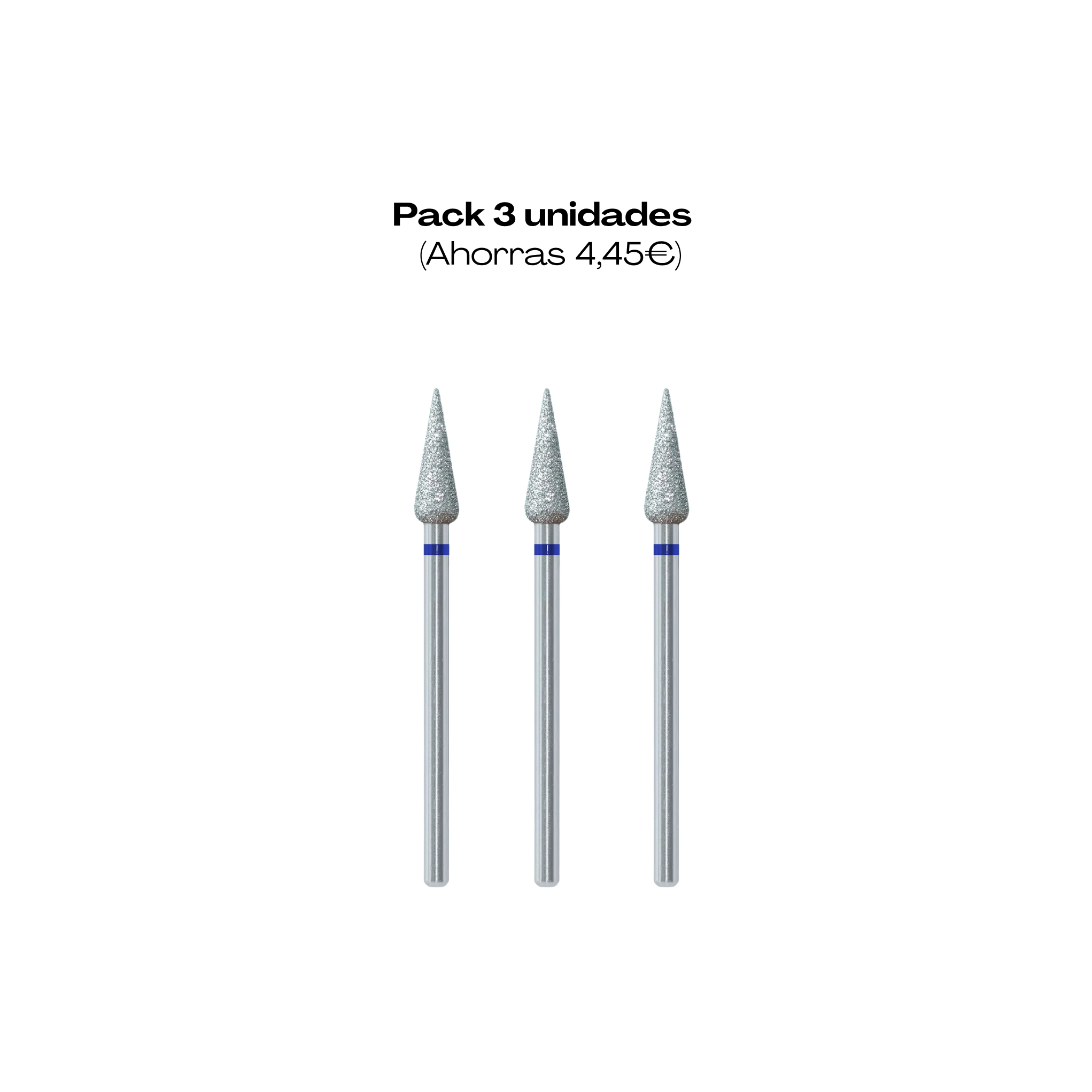 Broca/Fresa de Diamante Gota Azul 4 mm – Abrasividad Media