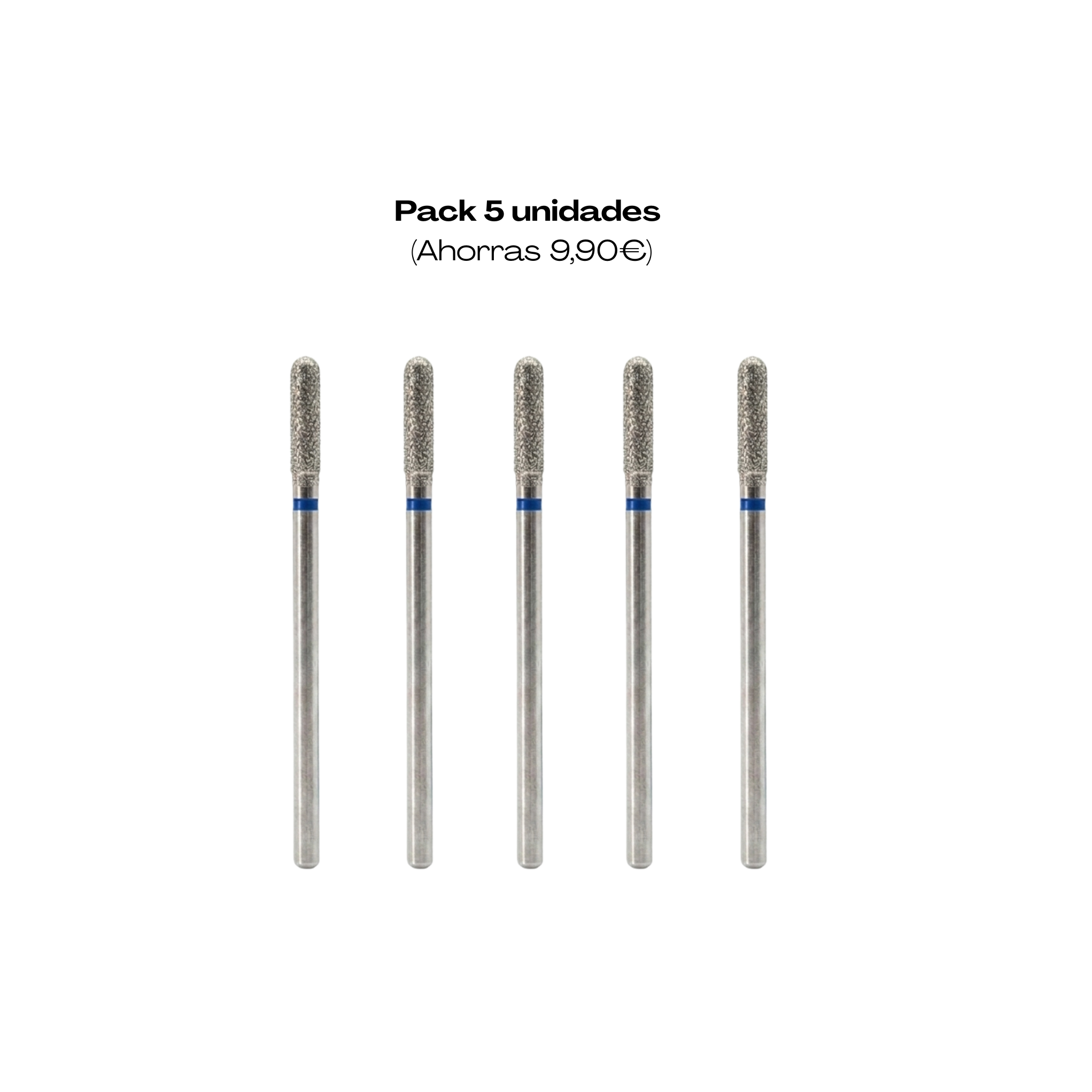 Broca Cilindro Punta Redondeada Azul 3.0 mm