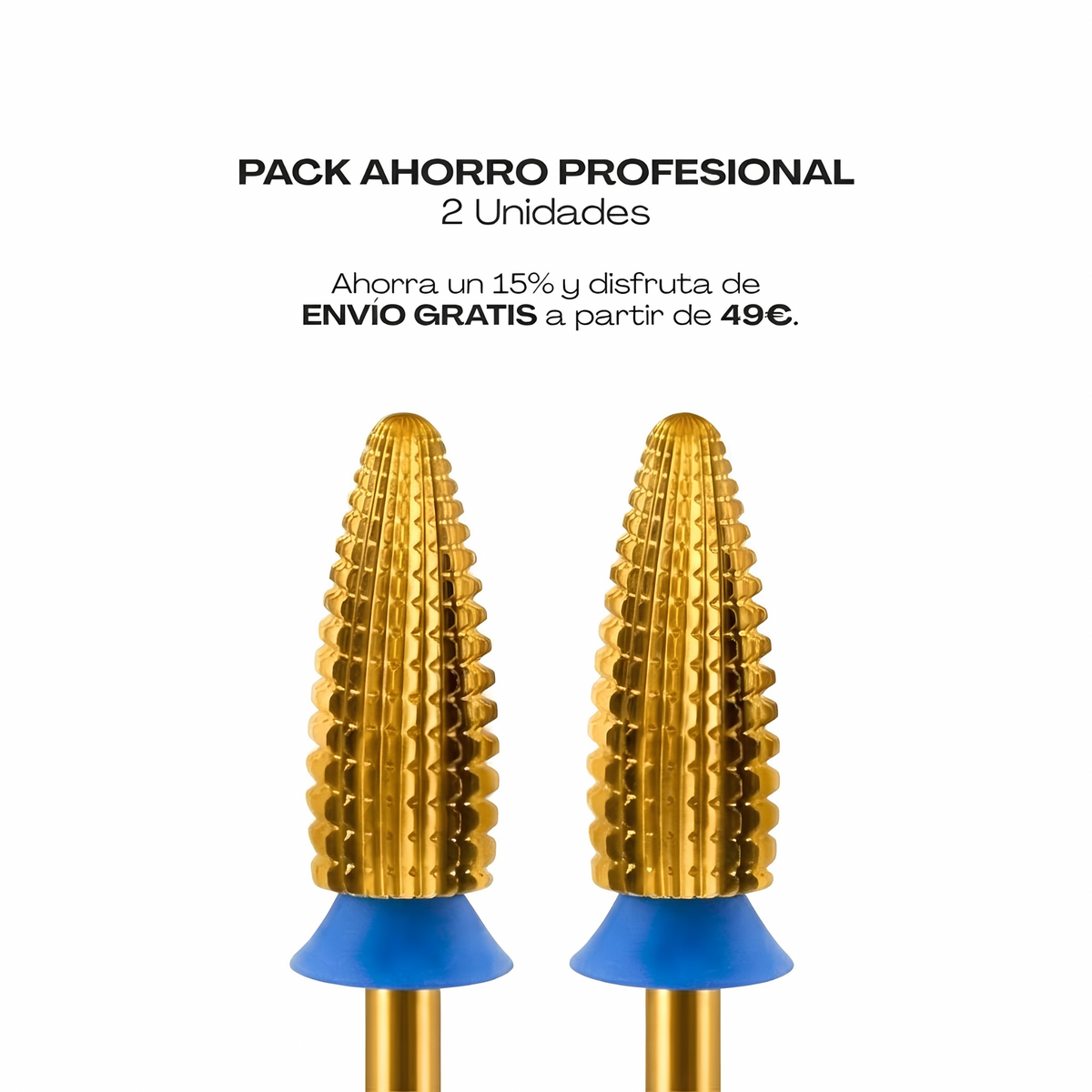 Broca Typhoon Yellow – Retiro de Acrílico y Gel sin calor