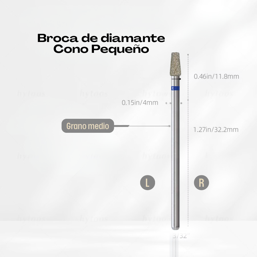 Broca/fresa de diamante Cono Pequeño (Azul)