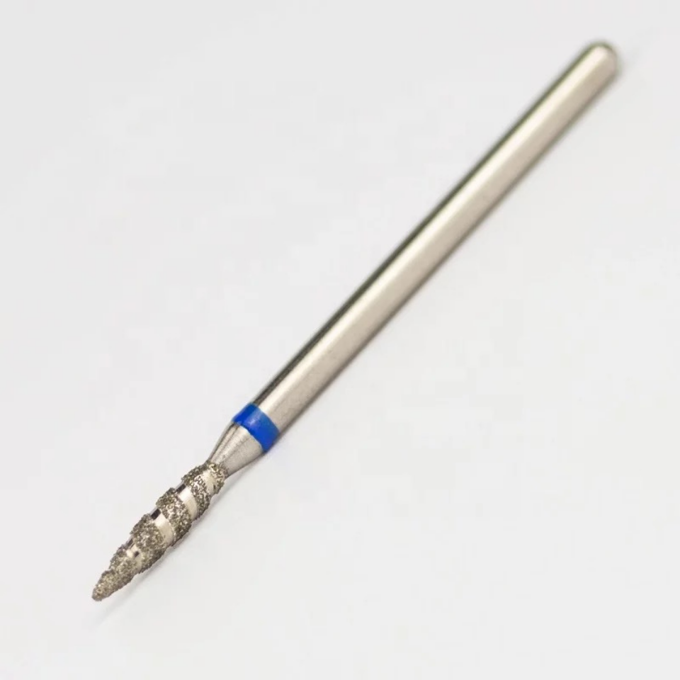 Broca de diamante  Twisted Flame Azul 2.3 mm - Control y Precisión para un Acabado Perfecto